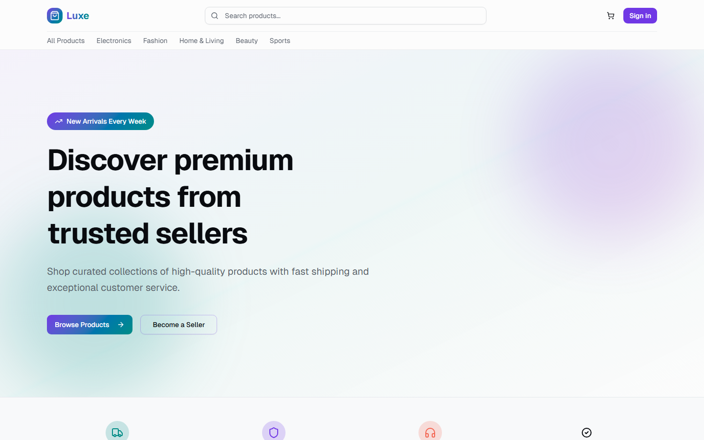 Luxe Commerce Marketplace Demo