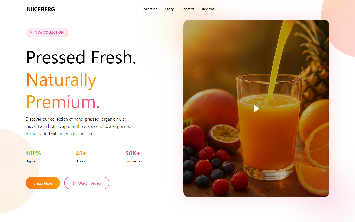 Juiceberg Brand Website